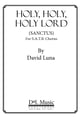 Holy, Holy, Holy Lord SATB choral sheet music cover